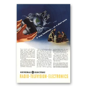 1943 General Electric Print Ad | Ge Long Handclasp