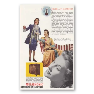 1943 General Electric Radio Print Ad | Musaphonic