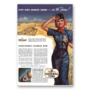 1943 General Tire Print Ad | City Girl