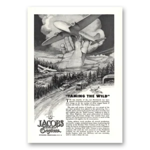 1943 Jacobs Aircraft Engines Print Ad | Taming Wild