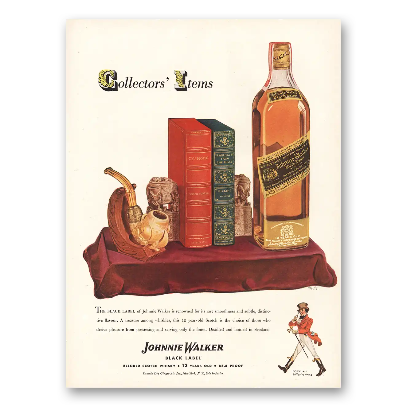 1943 Johnnie Walker Print Ad | Collectors Items