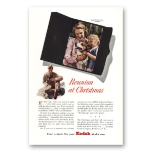 1943 Kodachrome Film Print Ad | Christmas