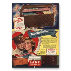1943 Lane Cedar Hope Chest Print Ad | This Valentine