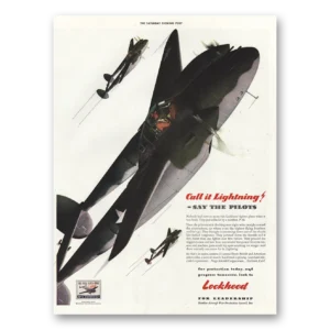 1943 Lockheed Print Ad | Call It Lightning