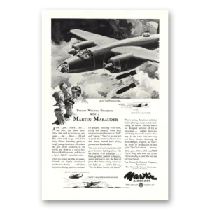 1943 Martin Marauder B26 Print Ad | Writing Headlines