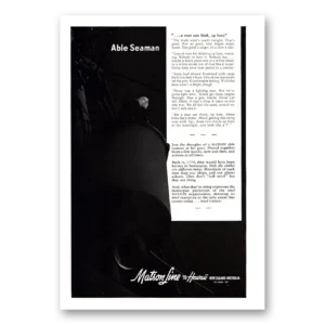 1943 Matson Line Print Ad | Able Seaman