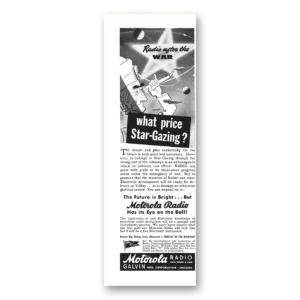 1943 Motorola Radio Print Ad | What Price Star Gazing