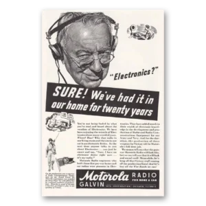 1943 Motorola Radio Print Ad | Had It
