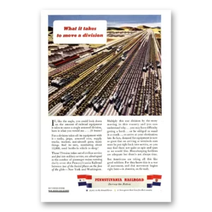 1943 Pennsylvania Railroad Print Ad | Move Division