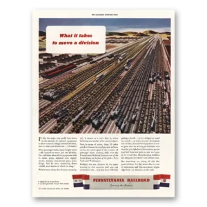 1943 Pennsylvania Railroad Print Ad | Move Division
