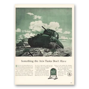 1943 Quaker State Motor Oil Print Ad | Axis Tanks