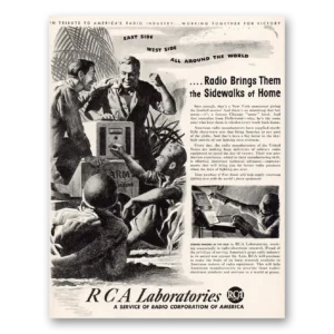 1943 RCA Radios Print Ad | Sidewalks Home