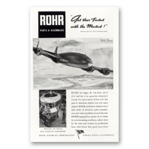 1943 Rohr Aircraft Print Ad | Constellation