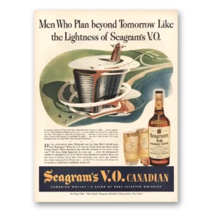 1943 Seagrams VO Whisky Print Ad | Vo Men Who Plan Beyond Tomorrow