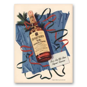 1943 Seagrams Print Ad | Man Who Plans