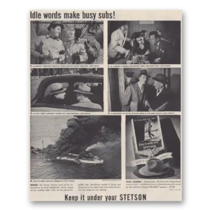 1943 Stetson Hats Print Ad | Idle Words