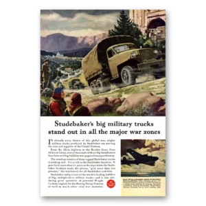 1943 Studebaker Print Ad | Military Trucks