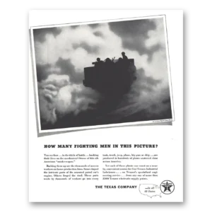 1943 Texaco Print Ad | Fighting Men