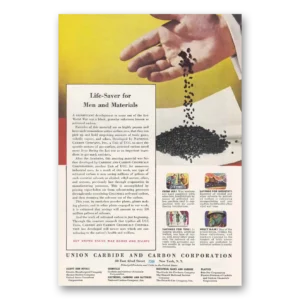 1943 Union Carbide Print Ad | Life Saver