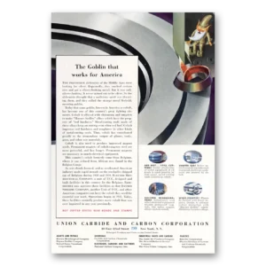 1943 Union Carbide Print Ad | Goblin