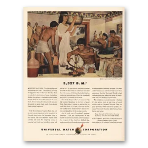 1943 Universal Match Print Ad | 3327 Bm