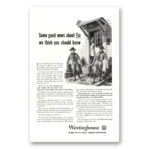 1943 Westinghouse Print Ad | About Tin