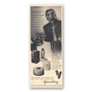1943 Bond Street Perfume Print Ad | Hearts High
