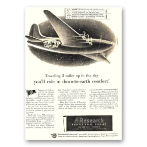 1944 Garrett AiResearch Print Ad | Earth Comfort
