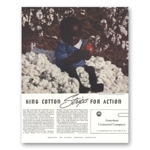 1944 American Cyanamid Print Ad | King Cotton