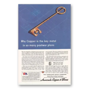 1944 Anaconda Print Ad | Copper Key