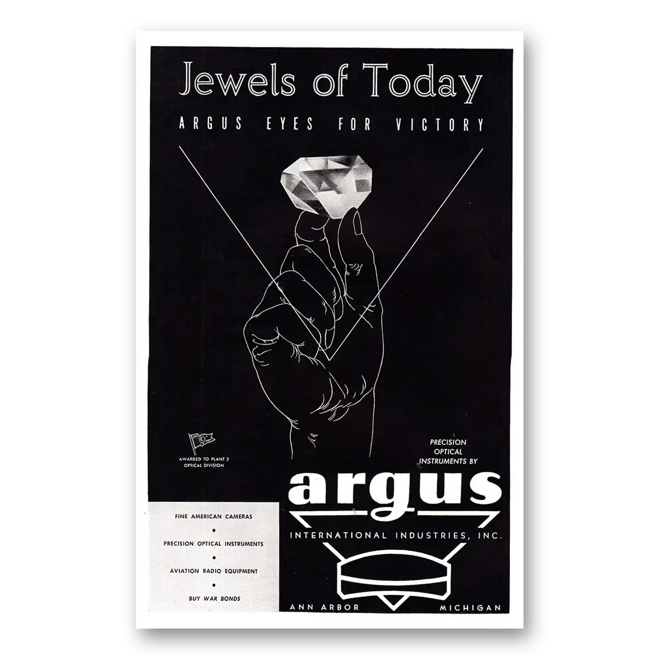 1944 Argus Print Ad | Eyes Victory