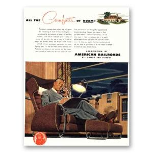1944 Association of American Railroads Print Ad | Comforts Roam