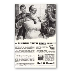1944 Filmo Camera Print Ad | Christmas