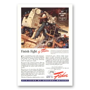 1944 Body by Fisher Print Ad | Finish Fight