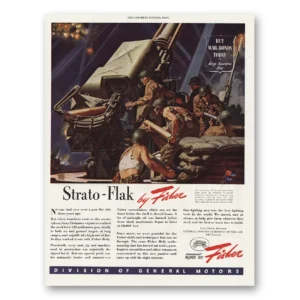 1944 Body by Fisher Print Ad | Strato Flak