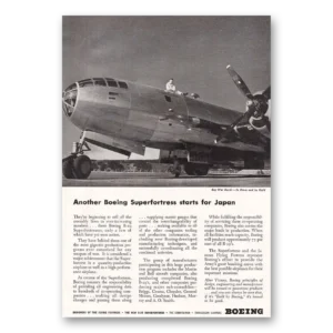 1944 Boeing Superfortress Print Ad | Superfortress