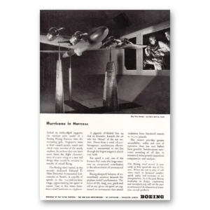 1944 Boeing Flying Fortress Print Ad | Hurricane Harness