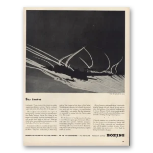 1944 Boeing Print Ad | Sky Snakes