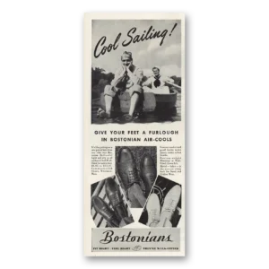 1944 Bostonian Shoes Print Ad | Cool Sailing