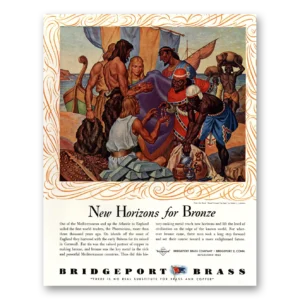 1944 Bridgeport Brass Print Ad | New Horizons