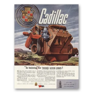 1944 Cadillac Print Ad | Training