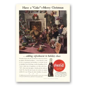1944 Coca Cola Print Ad | Merry Christmas