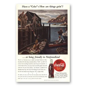 1944 Coca Cola Print Ad | Newfoundland