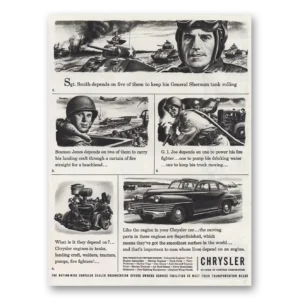 1944 Chrysler Print Ad | Sgt Smith