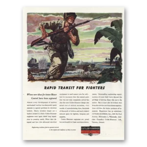 1944 Cutler Hammer Print Ad | Rapid Transit Fighters