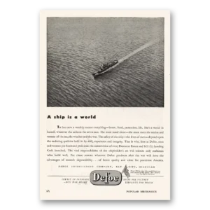 1944 Defoe Shipbuilding Print Ad | Ship World