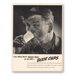 1944 Dixie Cup Print Ad | Always Clean