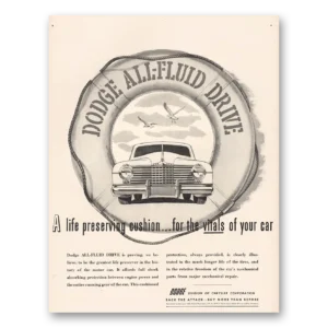 1944 Dodge Print Ad | Fluid Drive