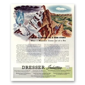 1944 Dresser Industries Print Ad | Fish Story
