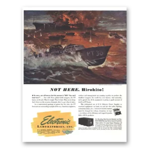1944 Electronic Laboratories Print Ad | Hirohito